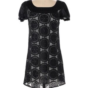 Small vintage black lace minidress